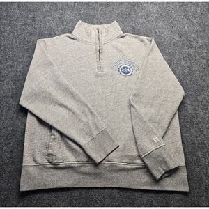 Penn State Nittany Lions Gray Heather quarter-zip pullover sweatshirt XL